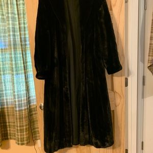 Sheared mink coat